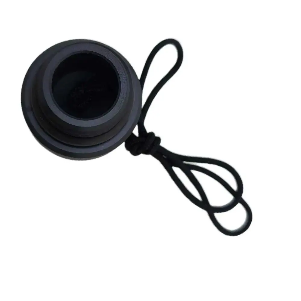 1Pcs ABS Plastic Scuba Diving Dust Cap Male Threaded Plug Black DIN Tank Valve Dust Cap Swivel Lanyard 25x23mm