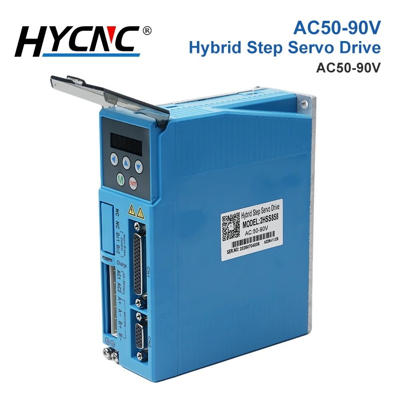 2HSS858 two-phase digital display closed-loop stepper driver can be used in CNC milling machines with 86 stepper motors