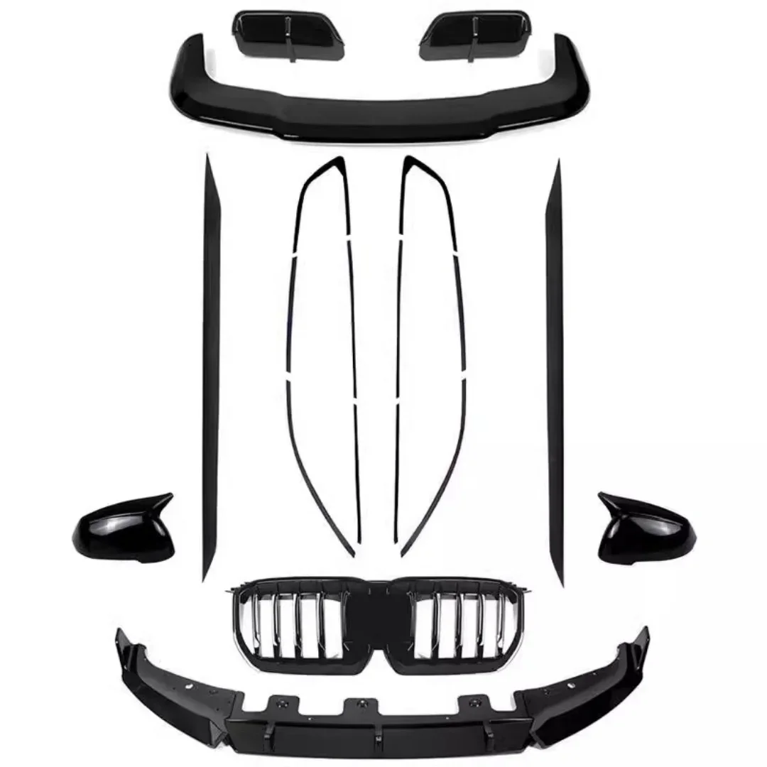 

Body kit for BMW X1 2023 modified Auto Front lip Side skirt Rear spoiler Tail wing Grille window trim Rearview mirror cover