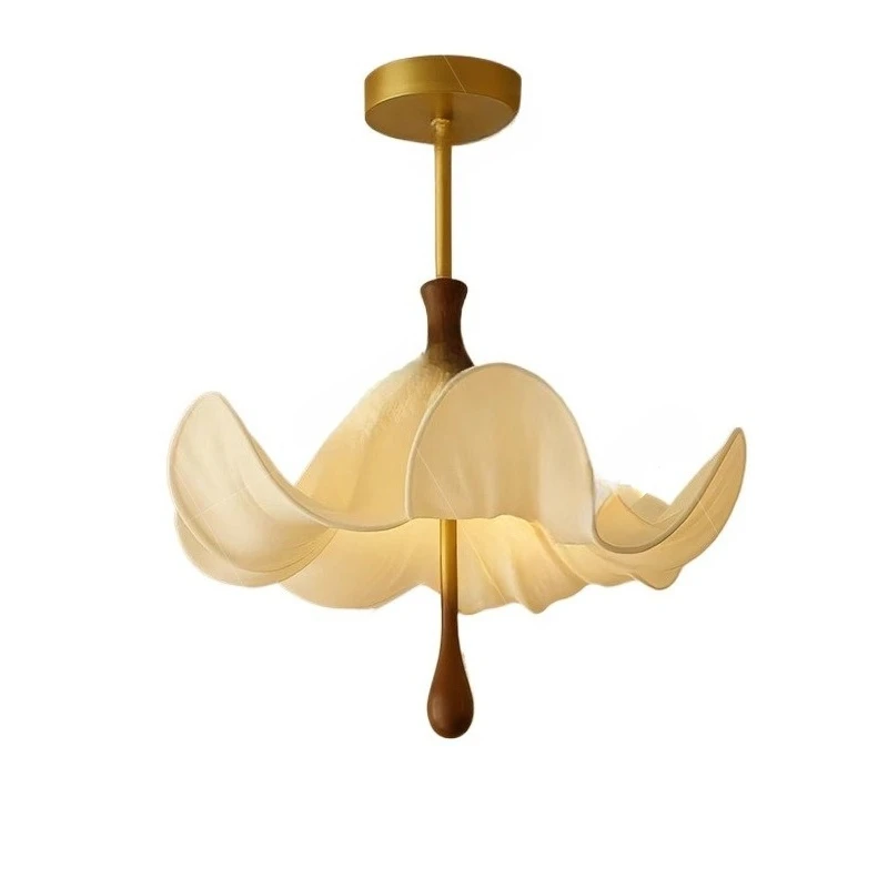 Fabric petal chandelier, bedroom study dining room original ceiling lamp c