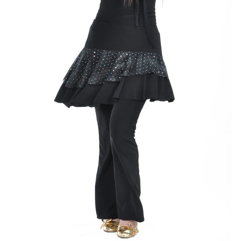 Latin Danskostuum Square Dance Kostuum Vrouwen Rok Broek Vrouwen Dansbroek Oefen Prestaties Kleding Lange Broek Moeder