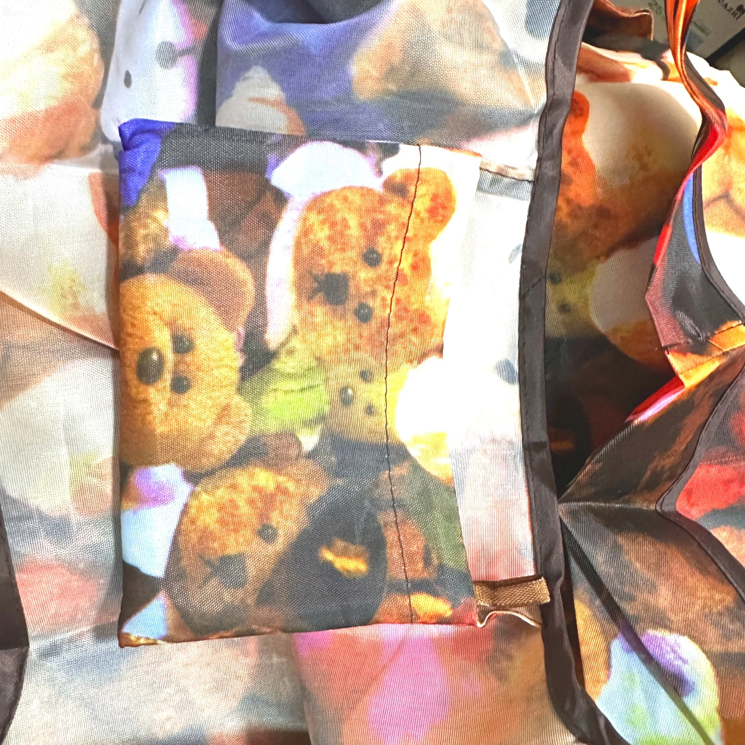 حقيبة يد ذات سعة كبيرة، قابلة لإعادة الاستخدام، محمولة وصديقة للبيئة، حقيبة تسوق خفيفة الوزن، نمط مطبوع، قابلة للطي في الهواء الطلق، حقيبة سفر للتخييم