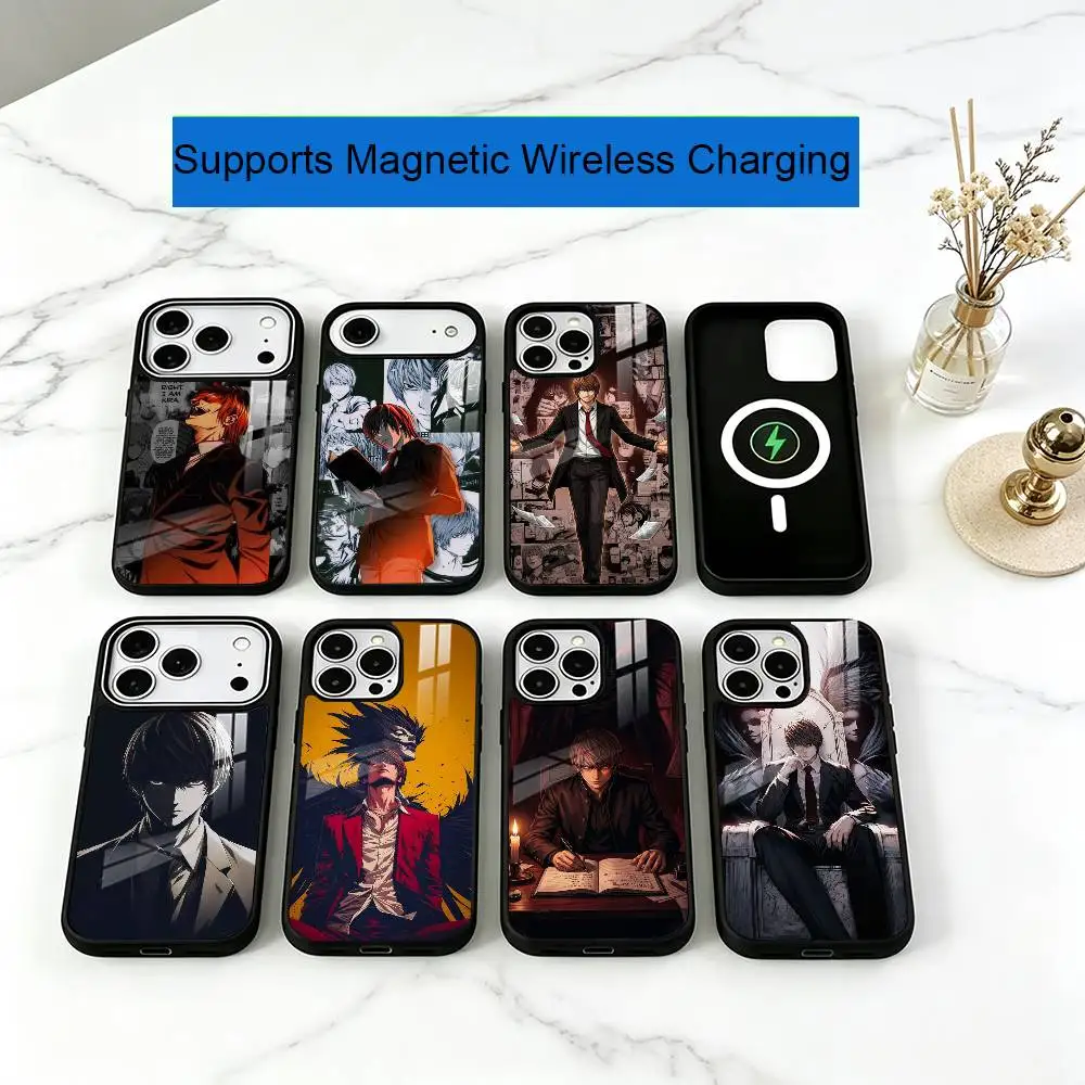 N-Notes D-Deaths Yagami Phone Case For iPhone17,16,15,14,13,12,11 Plus,Pro Compatible with magnetic wireless charging