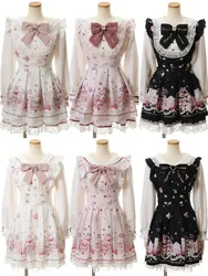 Autumn Black Gothic Lolita Short Party Suits Women Long Sleeve Coat + Pure Color Mini Dress Sets Fashion High Waist Outfits Chic