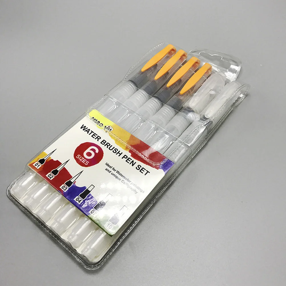 

6 PCS Water Storage Brush Soluble Colored Pencils Pilot Ink Watercolor Pens Paint Brushes