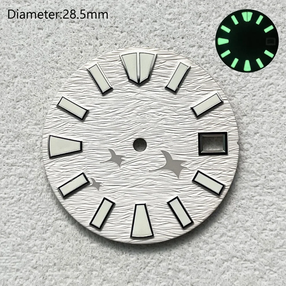 Quadrante NH35 da 28,5 mm PROSPEX quadrante con pesce diavolo con lancette luminose della tartaruga quadrante adatto al movimento automatico giapponese NH35 SRPE33K1 watchmods