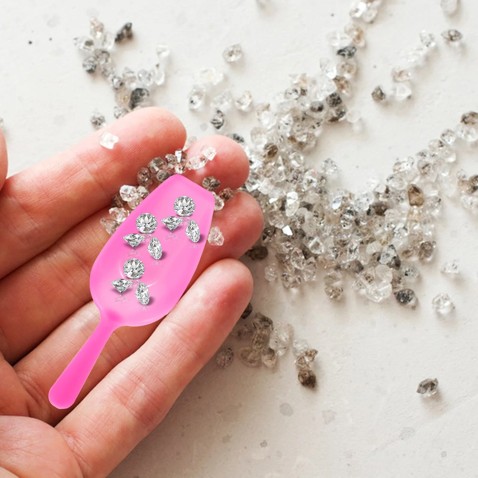 ชุดที่ตักขนาดเล็ก 3 ชิ้น อุปกรณ์เก็บลูกปัด เครื่องมือทำเครื่องประดับ ตวงแป้ง กาแฟ อาหารสัตว์เลี้ยง น้ำแข็ง สำหรับงาน DIY งานฝีมือ และใช้ในครัว