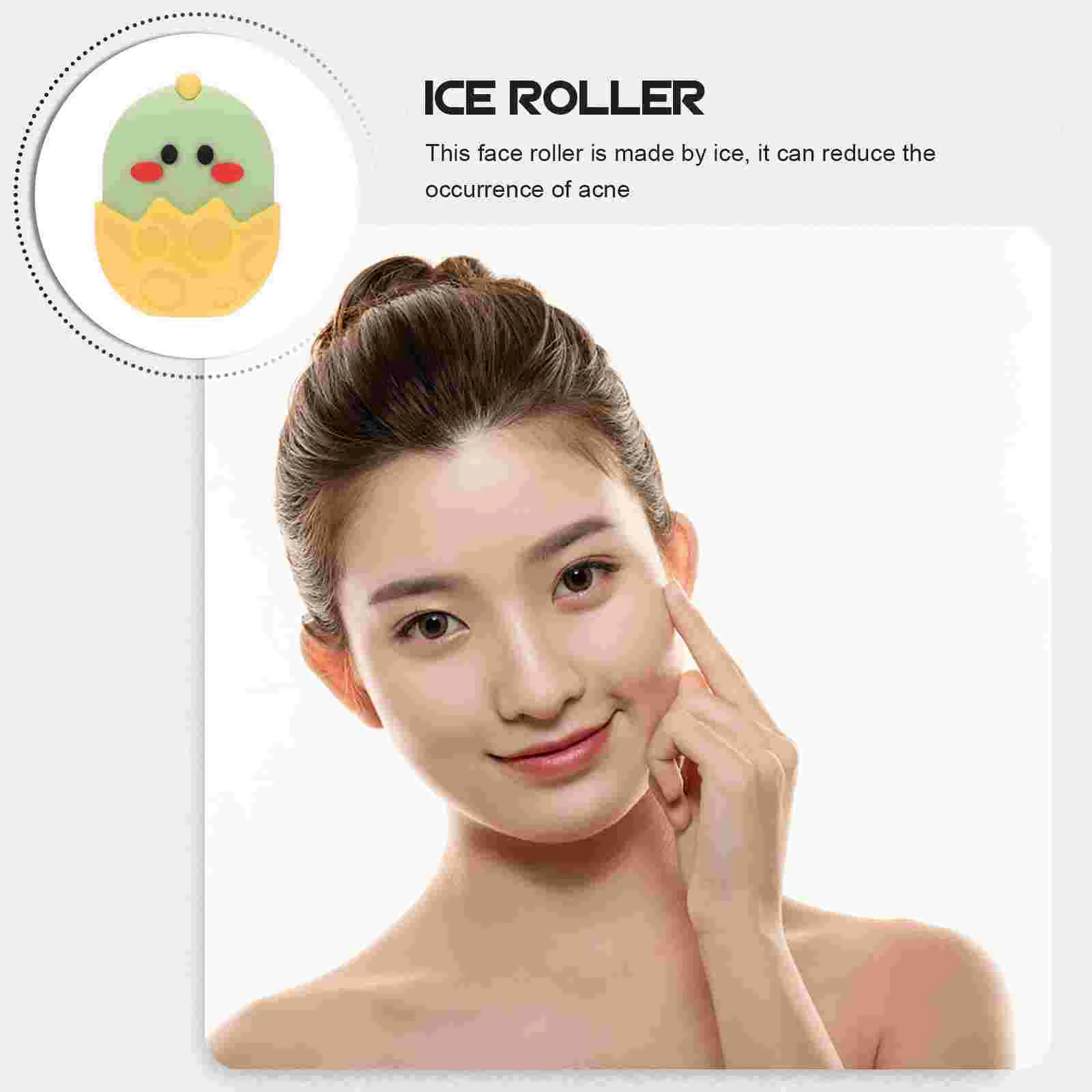 Ice Face Roller Ice Cube นวดความงามซิลิโคนแม่พิมพ์น้ําแข็งสําหรับ Eye Puffiness Ice Facial Roller รูขุมขนหดตัว Care เครื่องมือ