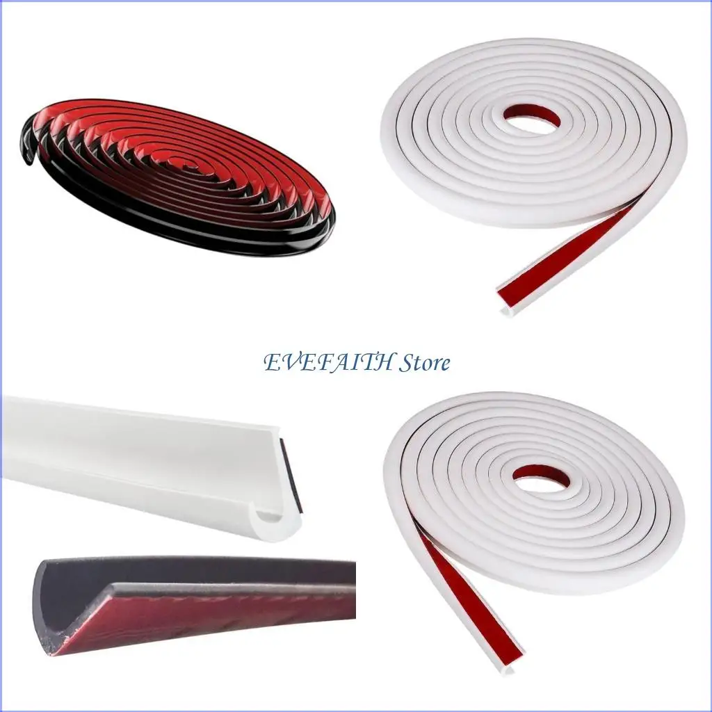 124B Roof Gutter Easy Install Drainage Seal Strips for Camping Vehicles