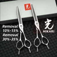 HIKARI scissors 10%-15% 30%-35% hair thinning scissors 6.0 inch VG10 material scissors Barber shop professional scissors tools