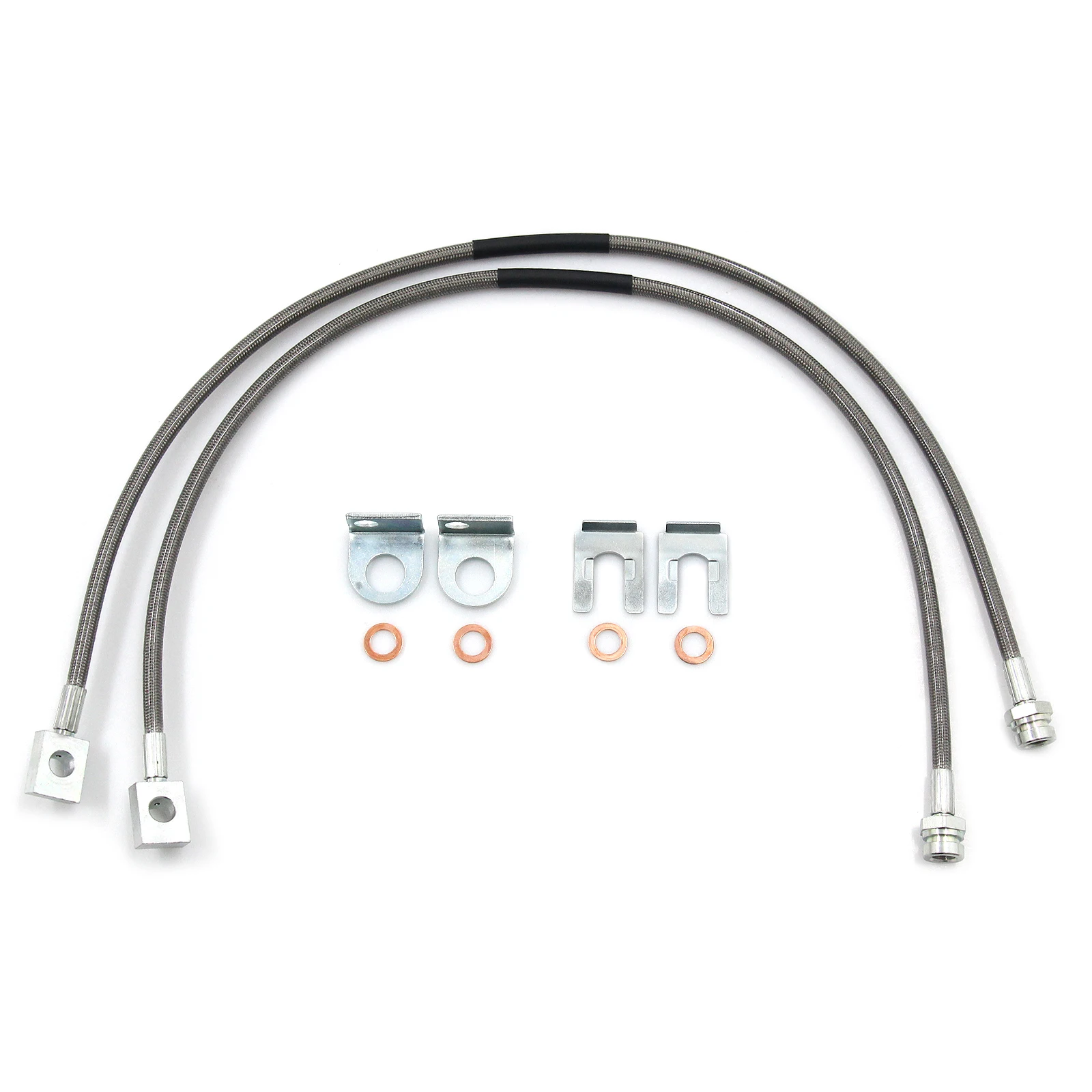 Stainless Brake Lines Replacement for Jeep TJ/YJ/XJ | 1987-2006 4-6\'\' - 89702 Stainless Brake Lines Sets