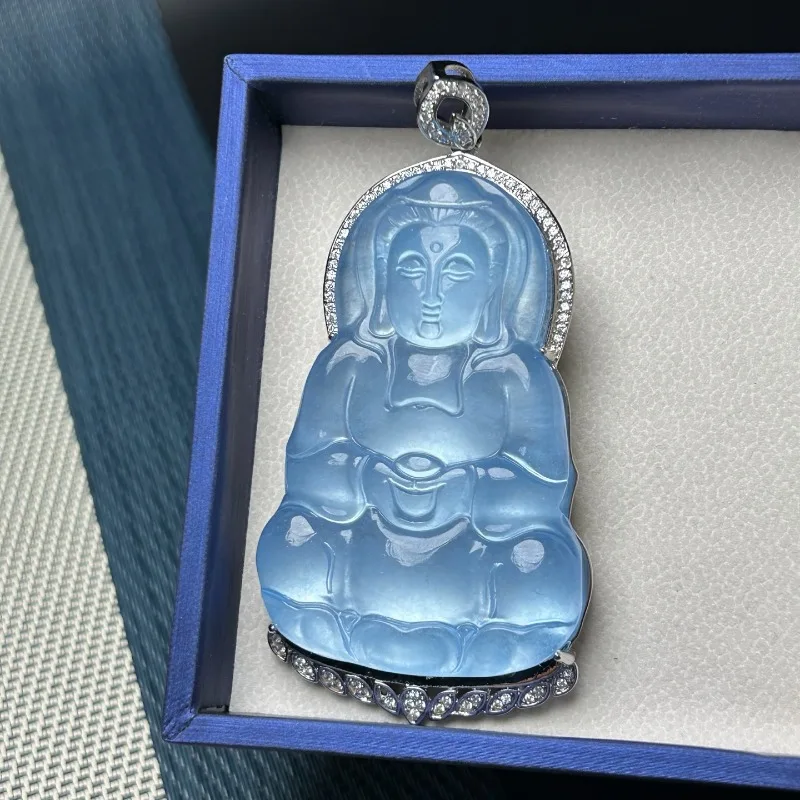 

New Natural High Ice Guanyin Brand, Fashionable and Elegant Temperament Necklace