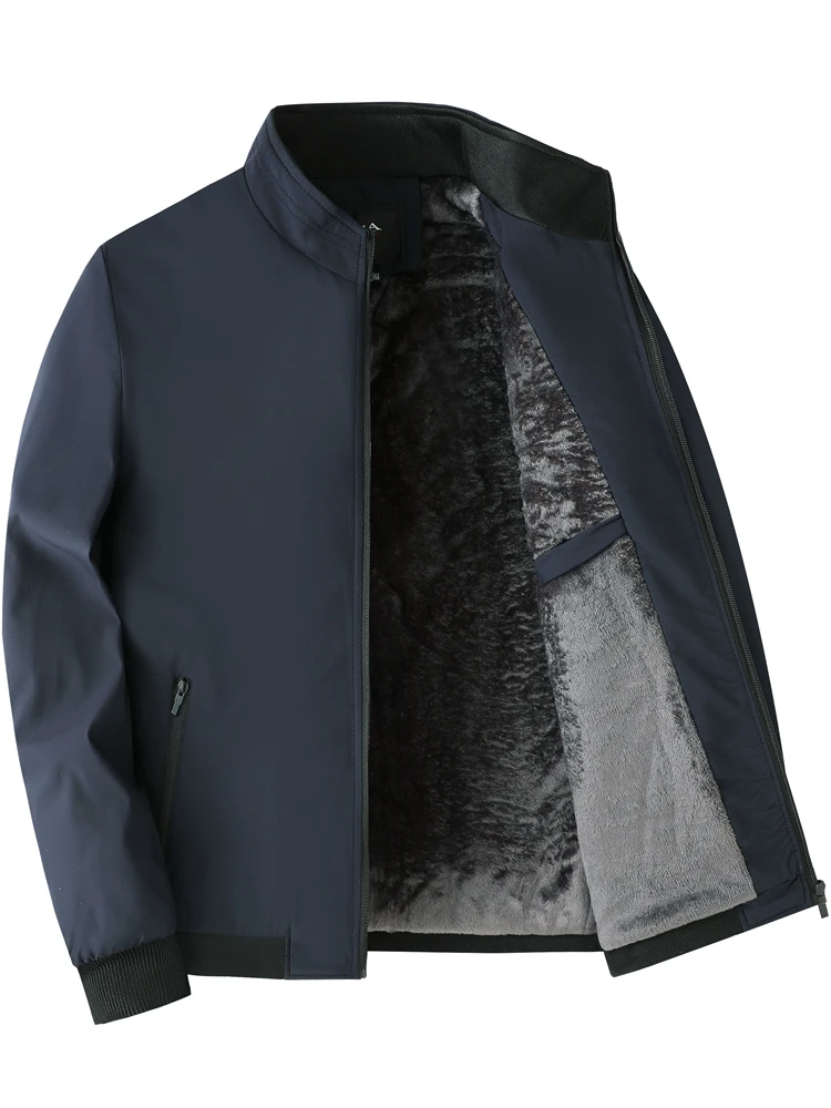 

Мужская утепленная хлопковая куртка-жакет для пап, верхняя одежда для мужчин среднего возраста, осенне-зимняя теплая повседневная модная одежда