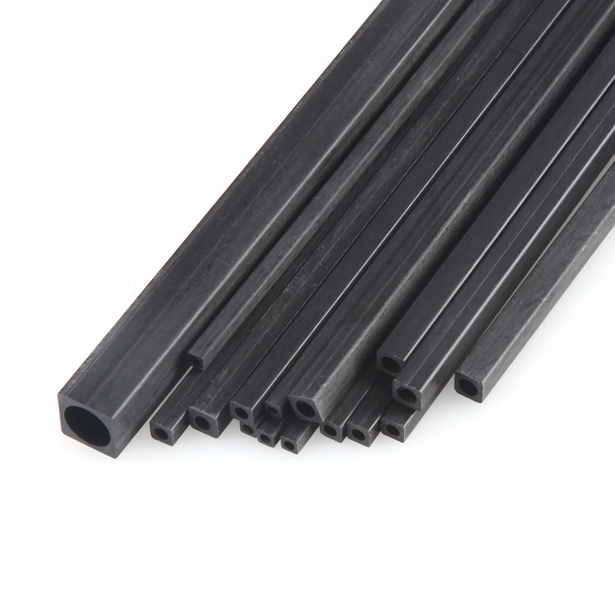 5Pc Square Carbon Fiber Tube Multi-Size Length 500mm For RC Model Accessories