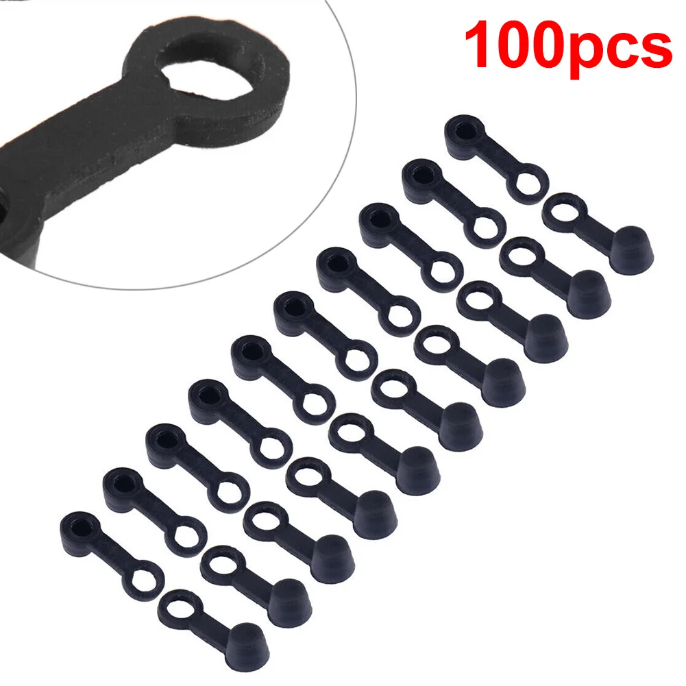 100pcs Motorcycle Brake Bleeder Screw Cap Lube Grease Nipple Oil Drain Tip Cover