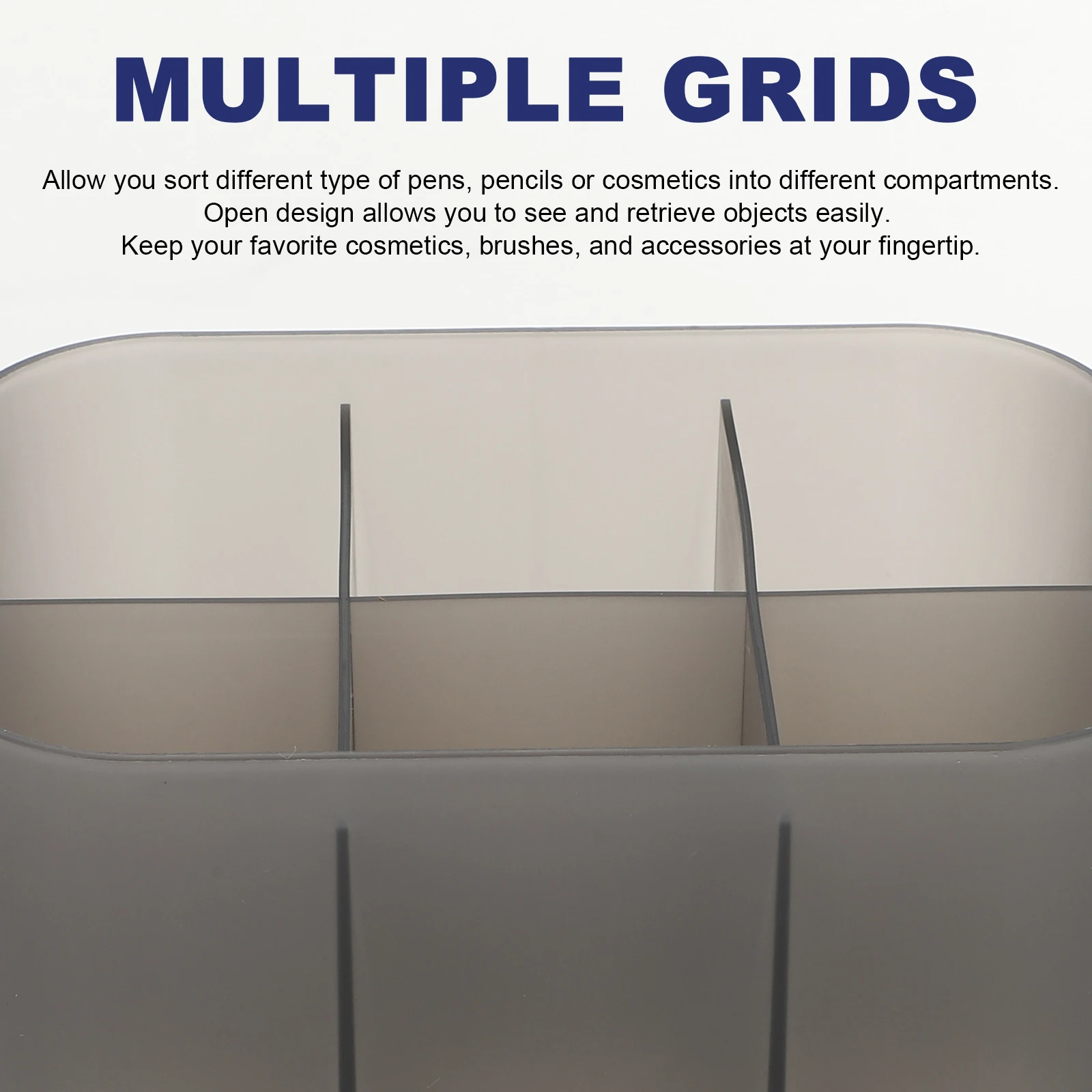 

Desk ganizer Storage Box Quality Plastic Durable Pens Pencils Cosmetics Nail Brush Holder Pen Container Makeup