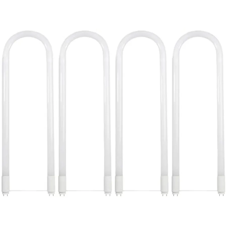 

T8 U-Bend LED Tube Light 15 Watts Replaces 32W FB32T8 Fluorescent U-Bend 2100 Lumens Cool White 4000K Type A+B Direct Replaceme