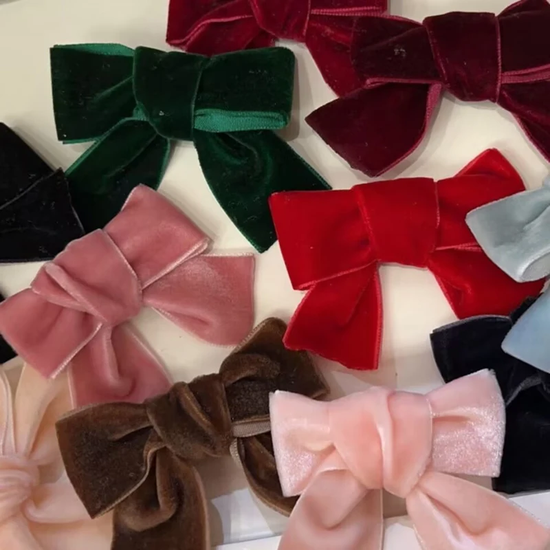 10 Yards 10MM/25MM/38MM Single Color Velvet Ribbon Hair Bows DIY Crafts Gift Wrapping Handmade Accessories Christmas Decorations