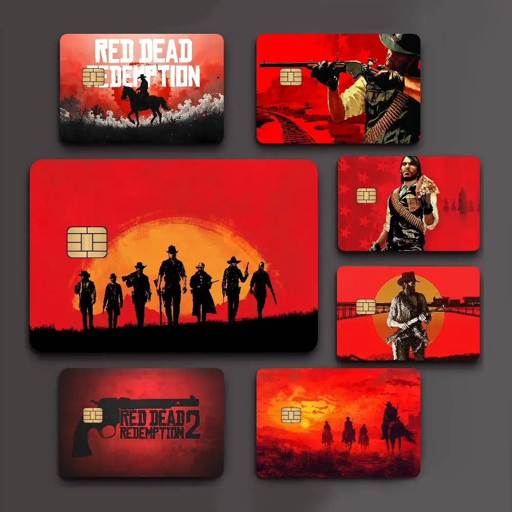 Popular R-Red D-Dead R-Redemption Game Anime Front Cover Film Sticker Skin For Credit Debit Card Small Large Chip