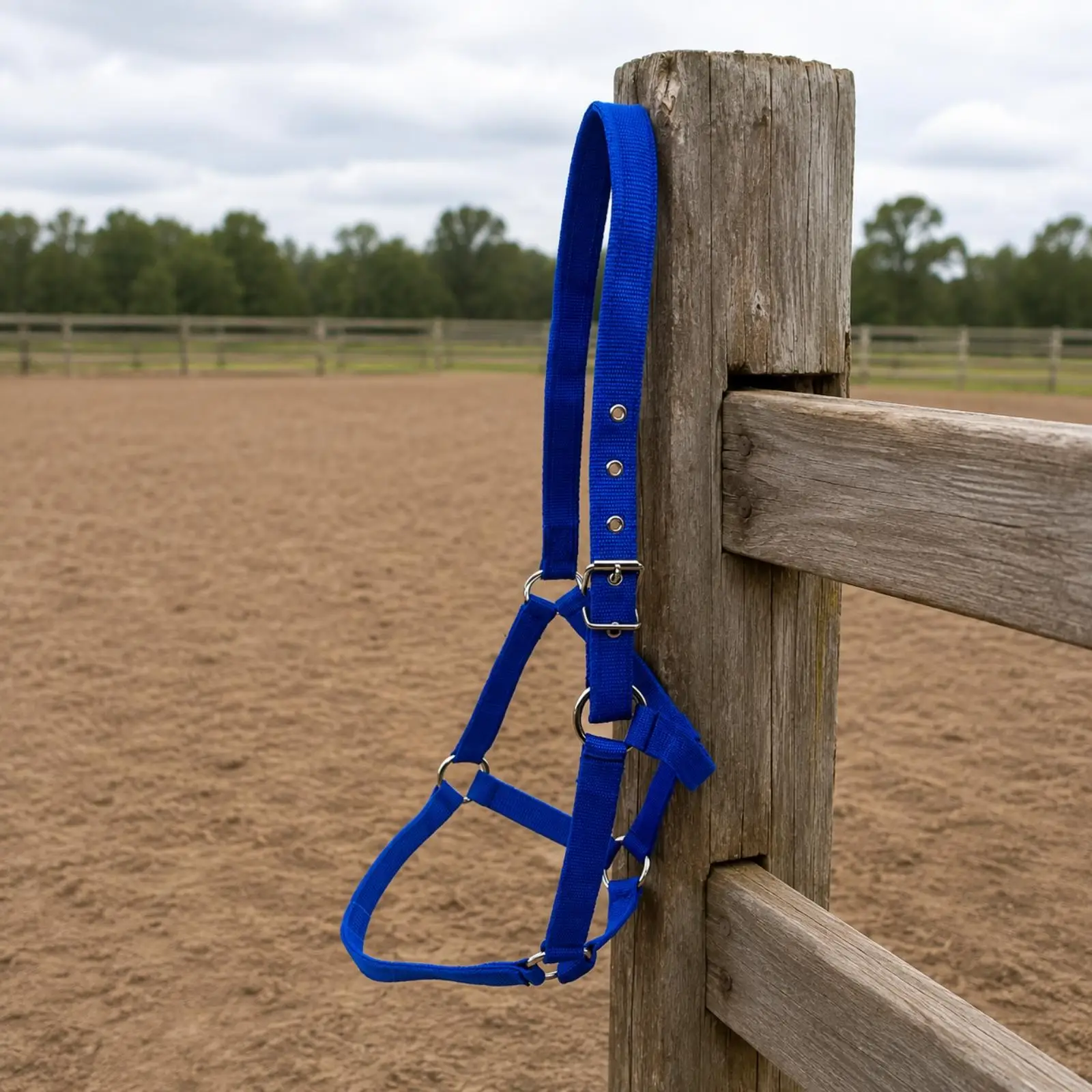 Adjustable Horse Halter with Buckle Fray Resistant Nylon Horse Halter Equestrian Headgear Long-Lasting Secure Fit for Riders