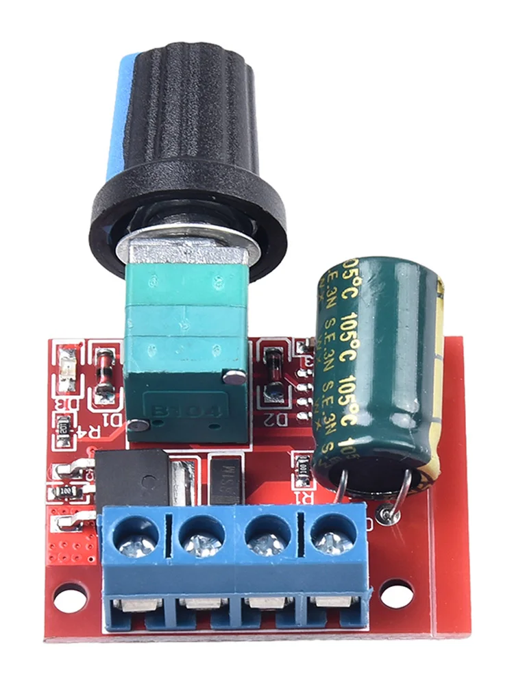 Speed Controller Speed Control Switch Up To 5A 5A 5V 35V Adjustable For DC Motor PWM DC Motor Plastic Shell 30x30x30 Mm