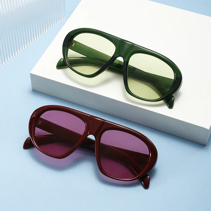 Nuevas Gafas de Sol de Piloto Extra Grandes para Hombre y Mujer, Gafas de Sol Vintage de Marca, Gafas de Sol de Diseñador de Lujo para Mujer, Lentes de Sol para Exteriores
