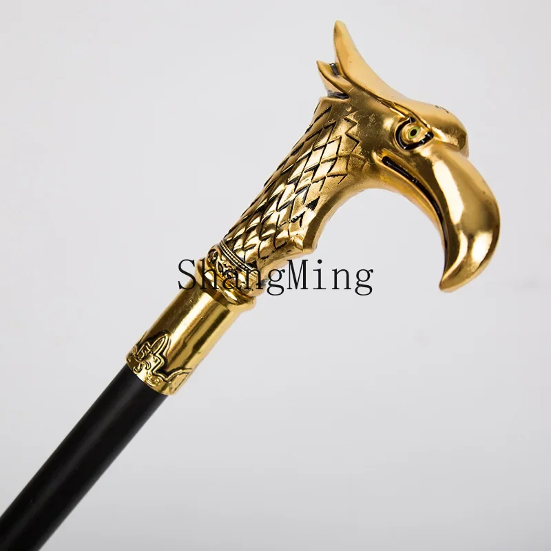 

CLL Eagle Head Gentleman Cane Luxury Cane Metal Cane Bar Ball Halloween Shooting Props