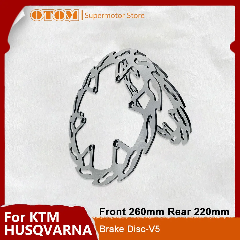 

OTOM Motorcycle Front 260mm Rear 220mm Brake Disc Rotors 6 Holes Steel Disk For KTM SX XC EXC XCW HUSQVARNA TC FC/ TX FX TE FE