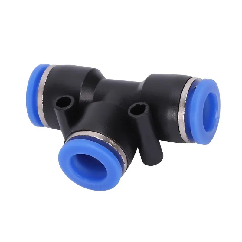 Pneumatic Fitting PE PEG 4-16mm Plastic Quick Connector 3 Way Tee Reducing Joint For Air Compressor Industrial Automation
