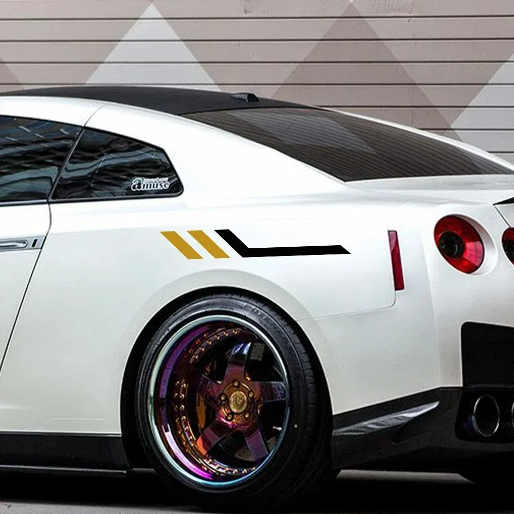 

2PCS Car Body Stickers Side Wing DIY Vinyl Decals Decor Modification Tail Marker Stickers Auto Exterior Universal Accessories
