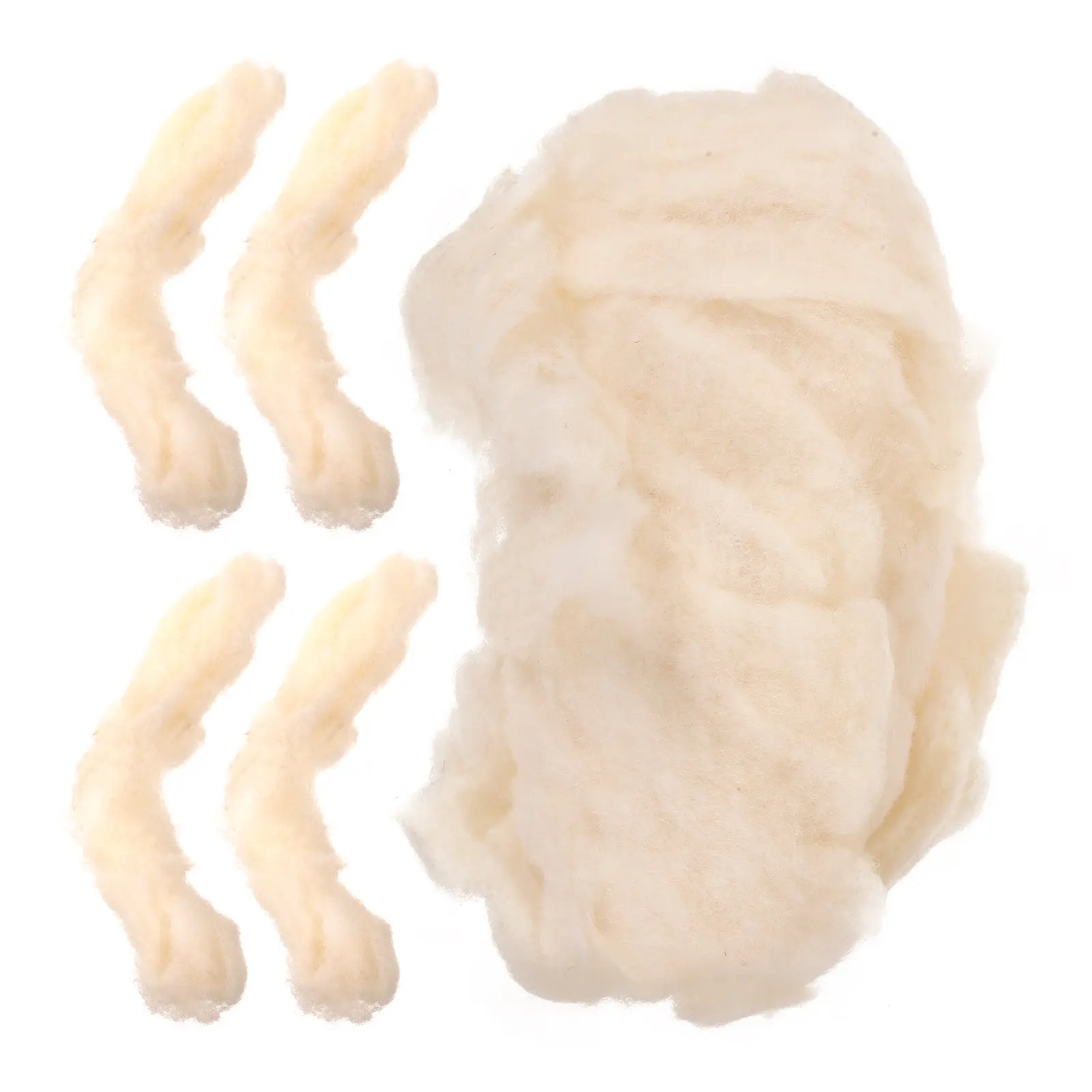 

Complete DIY Felting Wool Kit for Needle Felting Crafts Includes Assorted Colors Core Wool for Felt Decor Hats Bags Gifts