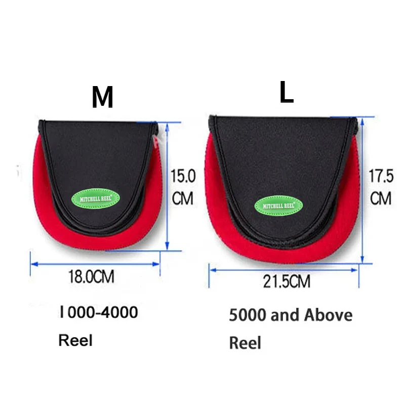 MITCHELL REEL Spinning Fishing Reel Bag Lure Fishing Wheel Protective Bags Outdoor BagWheel Spinning Wheel Bag Storage Pesca