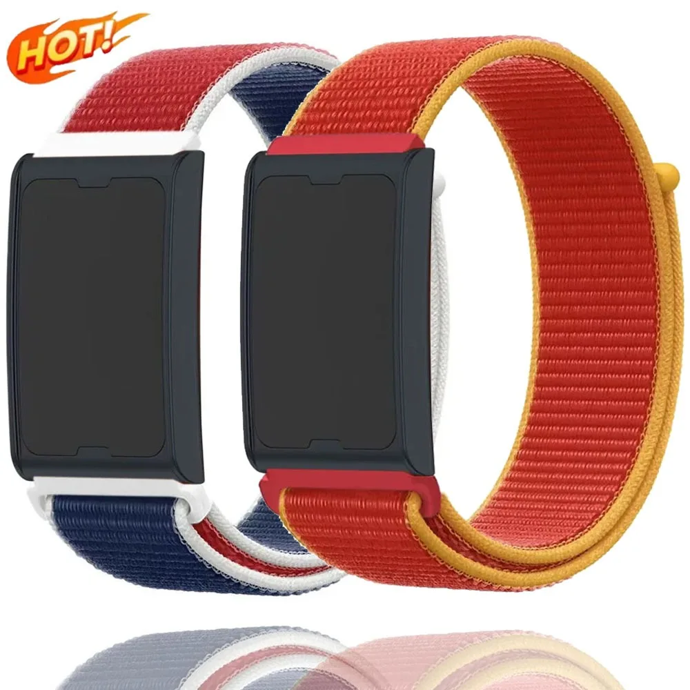 20/22mm Flag Style Nylon Strap For Amazfit Helio/Bip 6/Active 2/Balance 2 Fashion Wristband For Amazfit GTR 4/GTS 4 mini Correa