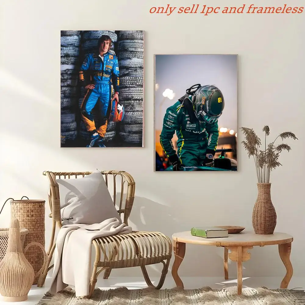 Competitive Sports Players F-Fernando A-Alonso Poster Painting And Print Wall Art Picture For Home Room Decor Gifts