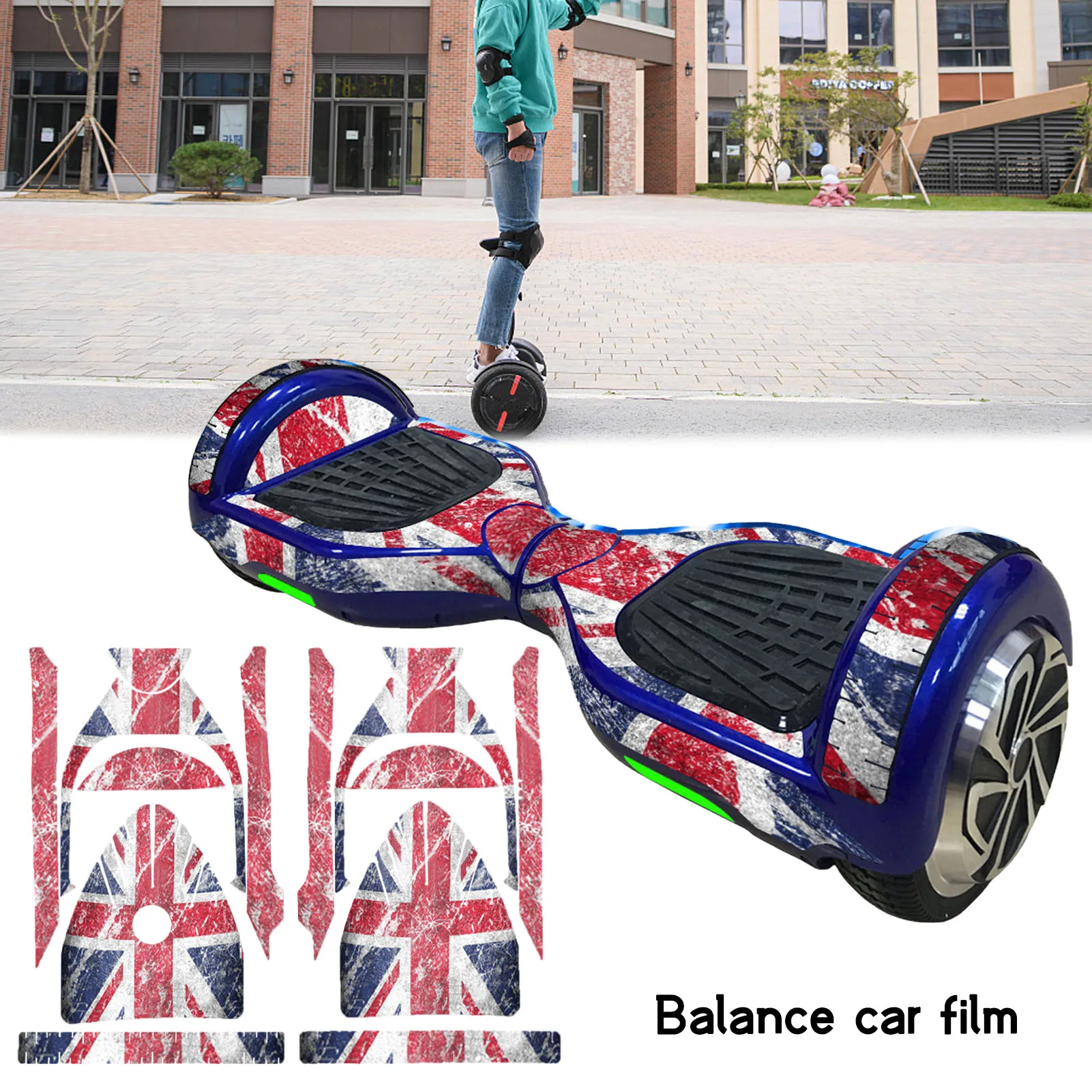 Autocollants de dérive pour scooter électrique, auto-équilibrage, pour hoverboard debout, planche à roulettes, 6.5 pouces