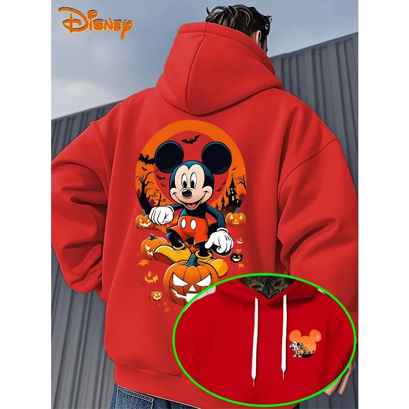 ميكي وميني هوديس رجالي للهالوين للخريف والشتاء مجموعة جديدة للرجال والنساء ملابس شارع عصرية غير رسمية
