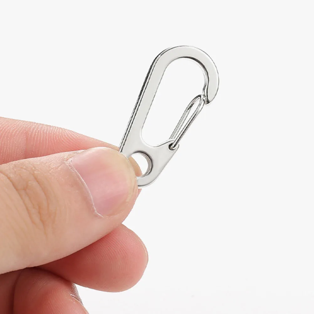 

D Shaped Zinc Alloy Carabiner Clips Climbing Buckles Hanging Keychains Backpack Multifunctional Outdoor Camping Gear