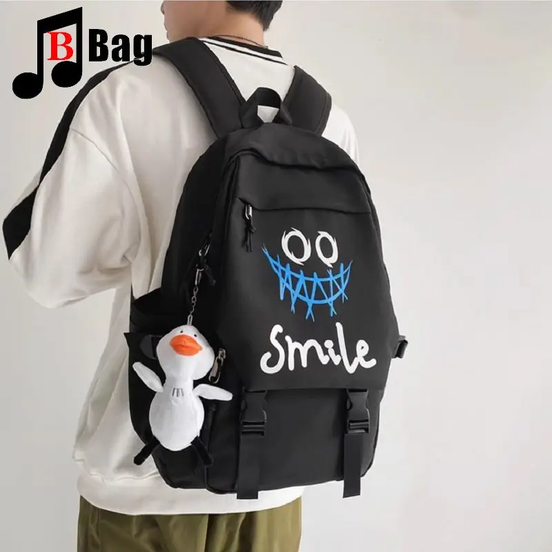 Schoolbag junior high school students large capacity Gothic middle school boys backpack college students backpack female tide