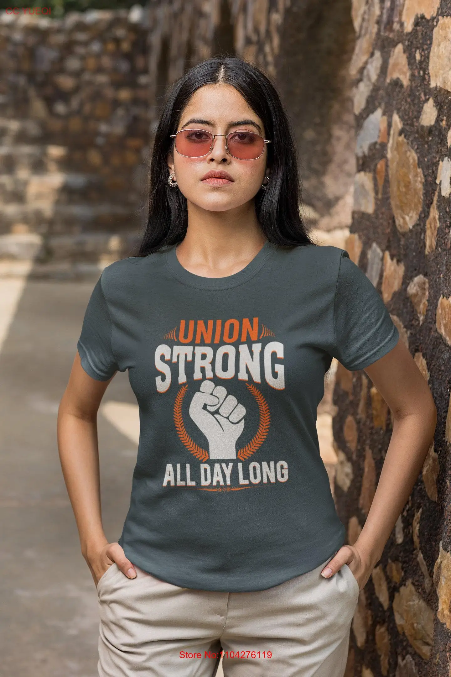 

Union Strong 24 7 Show Your Support with a 'Union All Day Long' T Shirt long or short sleeves