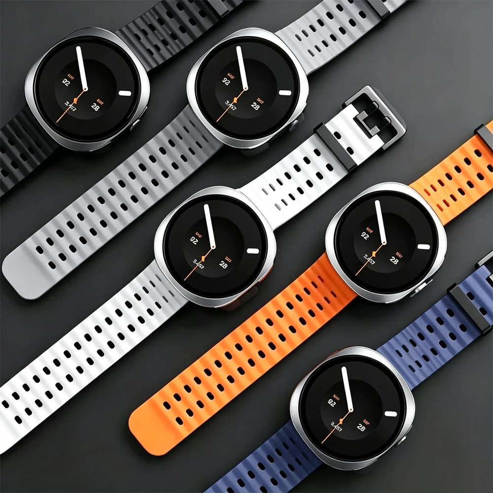 Sportarmband für Samsung Galaxy Watch 9 40mm 44mm 8 Classic 46mm Silikon Atmungsaktives Marine Correa Armband Galaxy Watch 8 Armbänder