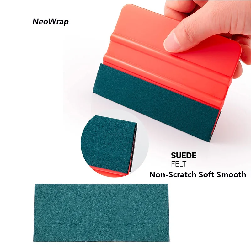 Micro Fiber Felt for 4-inch Squeegee Edge Wrapping Suede Felt to Cover The Edges of Hard Card Scraper Non-Scratch 10cm*5cm