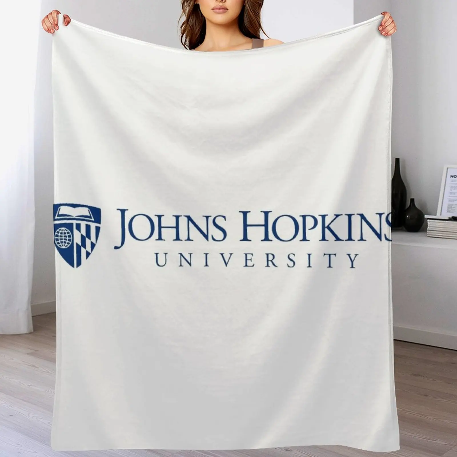 Johns Hopkins University logo Throw Blanket For Sofa Thin Moving cosplay anime Blankets