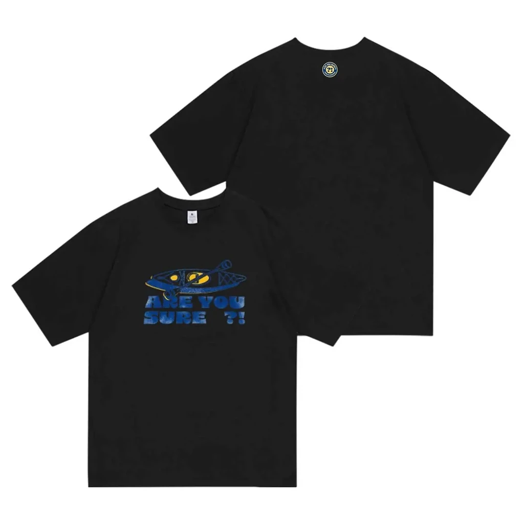 2026 Star Same T-shirt TOP PHOTO Printe TShirt Kpop AreYouSure Printe tShirt Pullovers Women Korean Style Summer Oversized Tshir