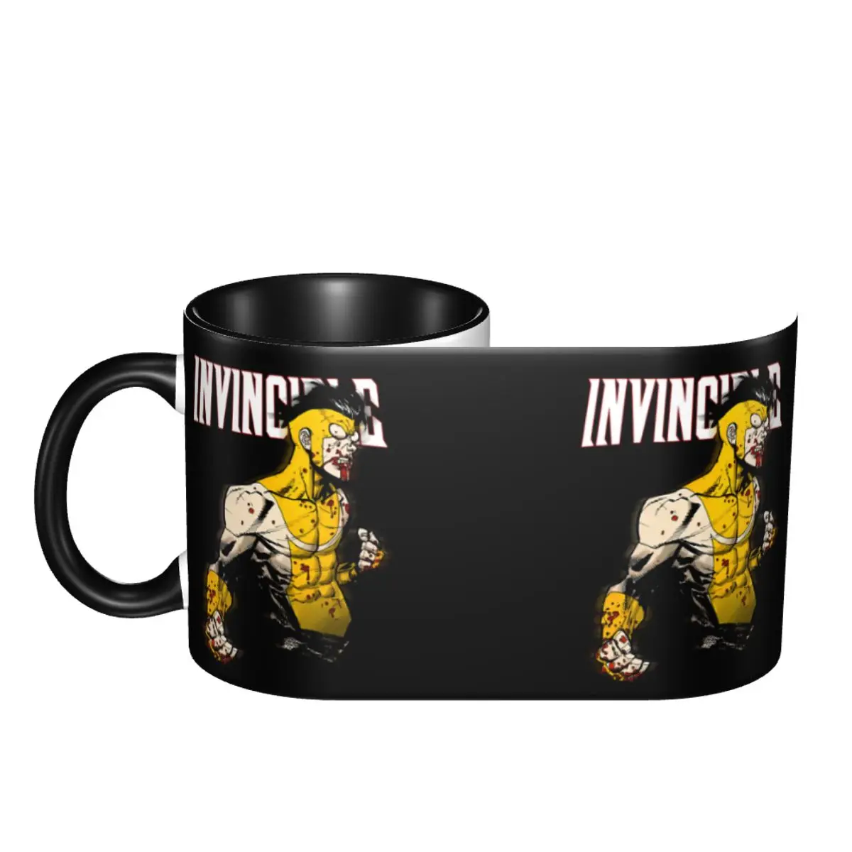 Customized I-Invincibles Coffee Mugs DIY Superhero Cartoon Comic Anime Ceramic Mug Cup Creative Present