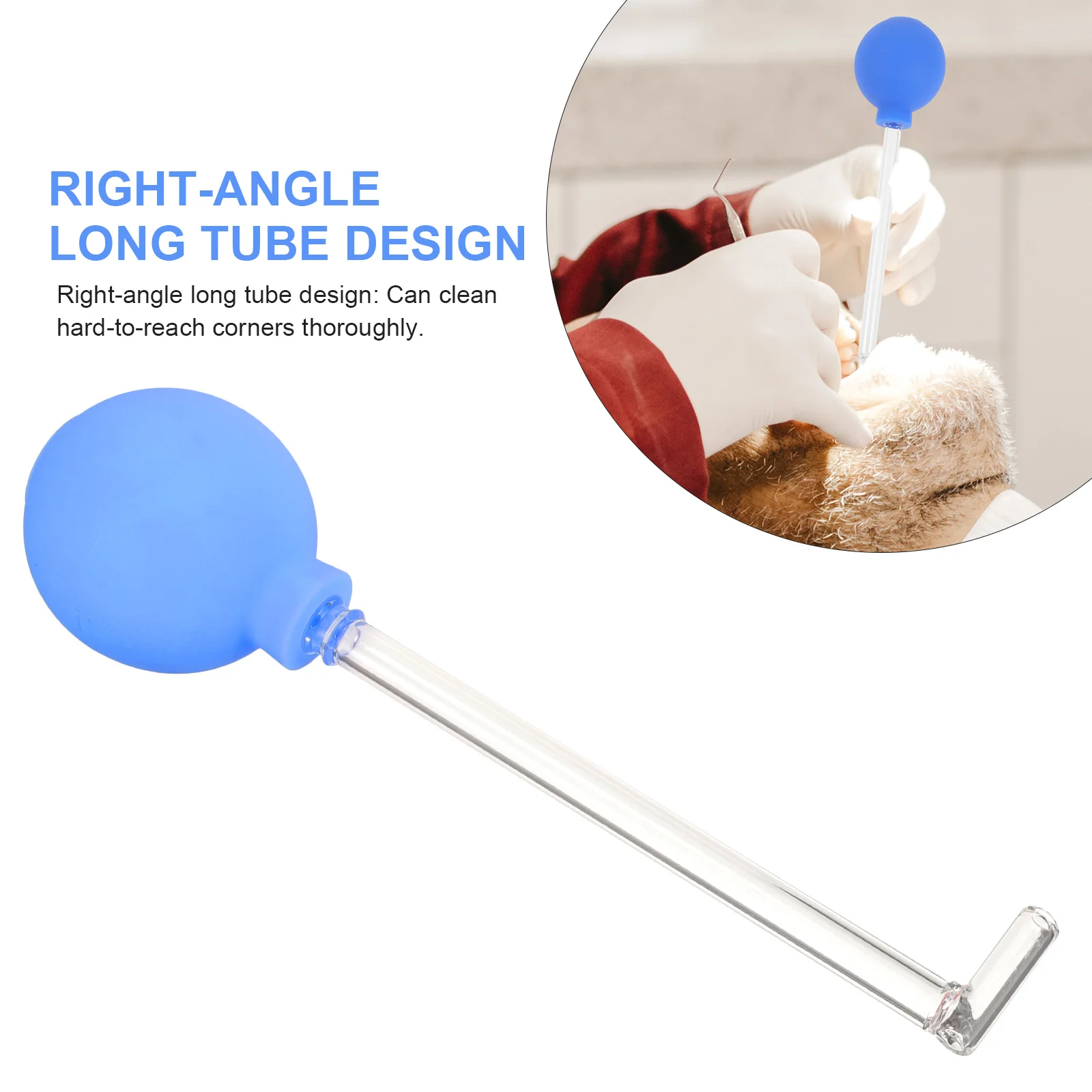 منظف الأسنان المحمول بتصميم أنبوب الزاوية اليمنى أداة فعالة للعناية بالفم لتنظيف شامل للمناطق الصعبة #1