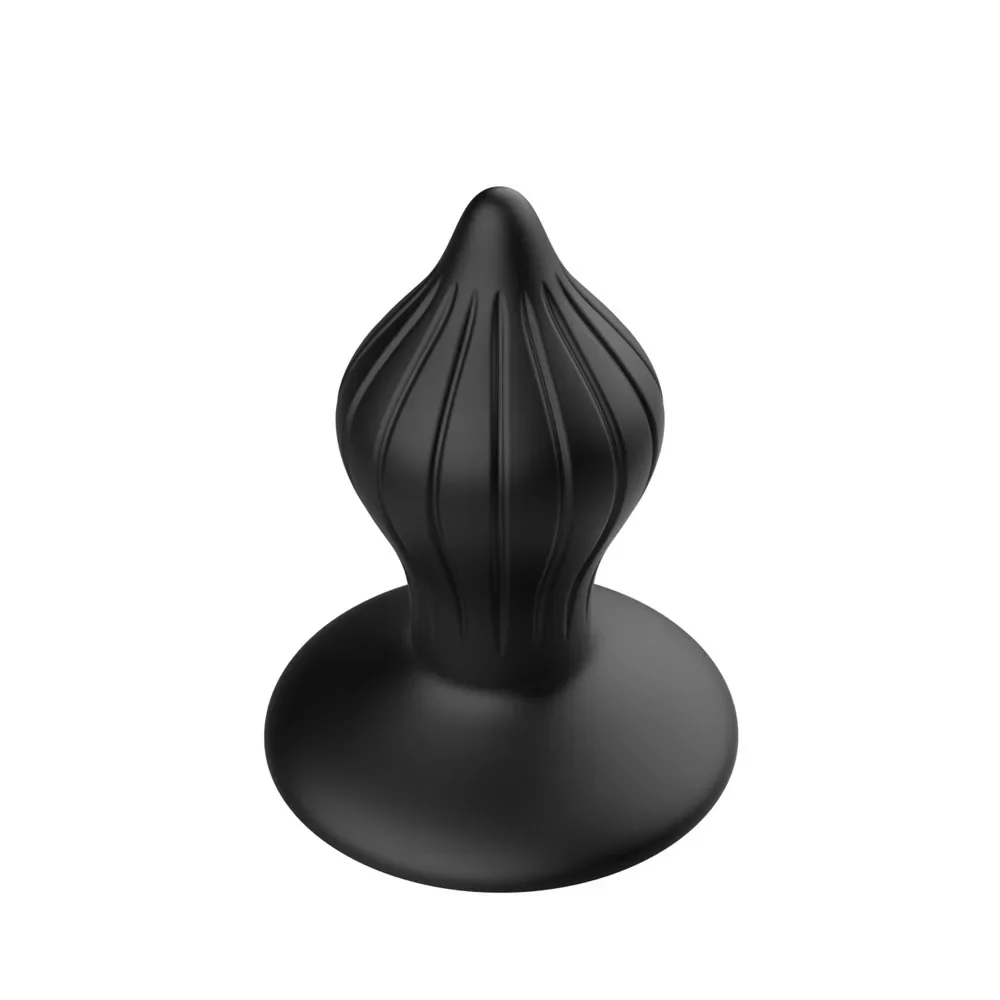 Anal Beads Butt Plug with Suction Cup Silicone Anal Plug with 3 Beads Anal Sex Toy for Beginners Masturbating