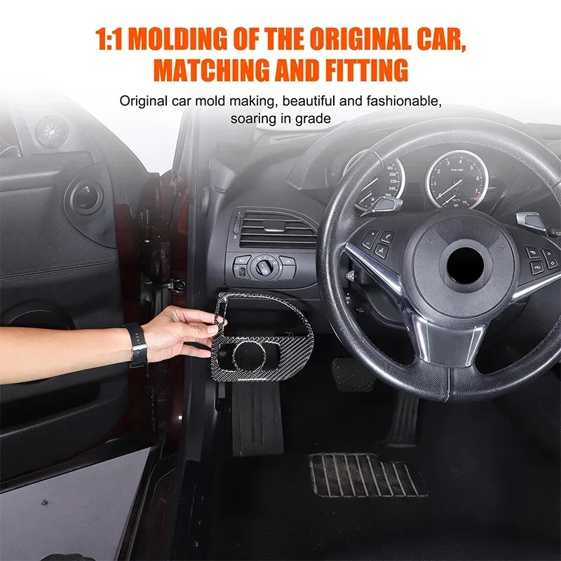 

For BMW 6 Series E63 E64 2004-2009 Soft Carbon Fiber Car Both Side Conditioner Air Vent Outlet Cover Trim Sticker Accessories