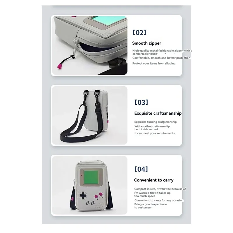 DIGIT-EVA Gamepad-förmige kleine Messenger-Tasche, lässige Alltagstasche für Spielefans – Detail 8
