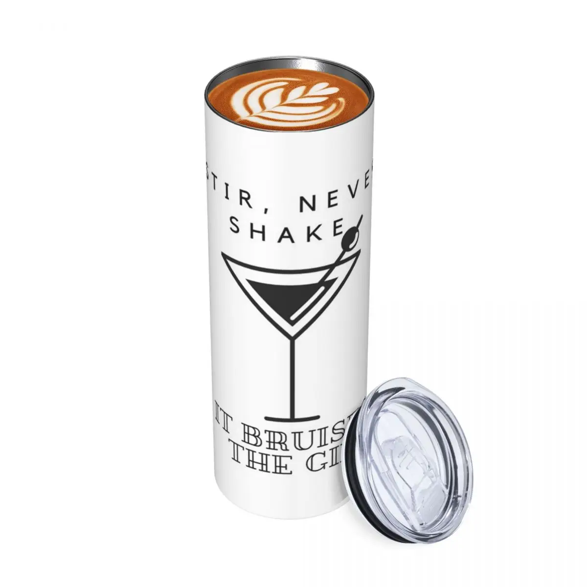 Stir, Never Shake. Bruises The Gin Stainless Steel Tumbler Vacuum Insulated Mugs Thermal Cold Bottle Straws With Lid 20oz