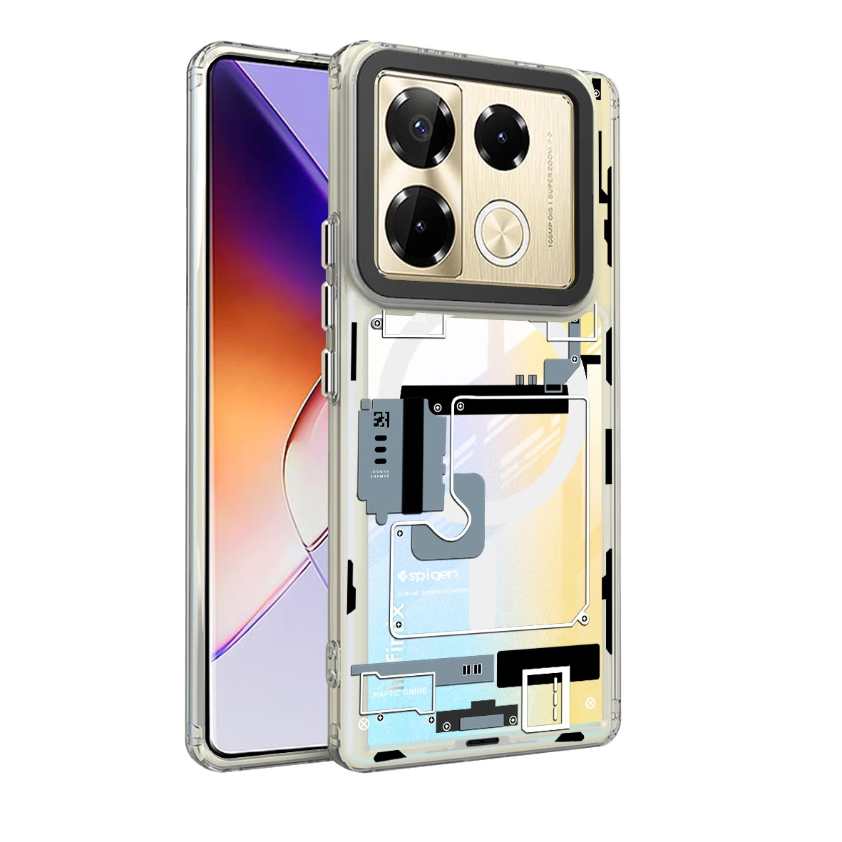 Luxuri Clear Phone Casing For infinix Note 40 Pro Plus 5G Acrylic Case infinix Note 40 Pro 30 4G 5G Luxury Shock-Absorbing Cover